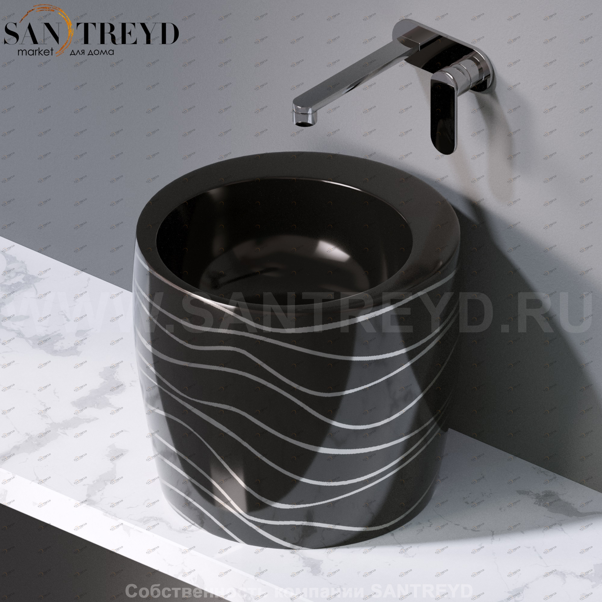 L101411P Накладная раковина на столешницу  круглая A. e T. Italia TOTEM AeT ITALIA