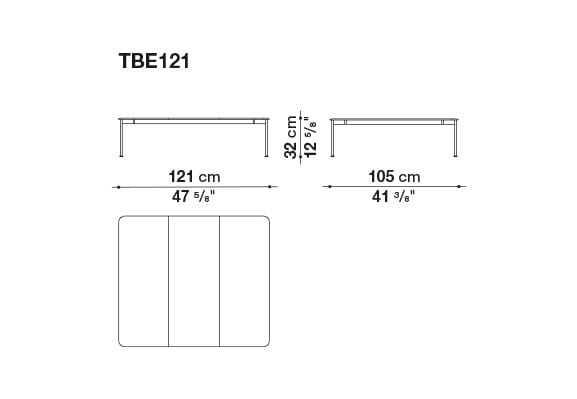 Садовый столик с столешницей из лавового камня B&B Italia Outdoor Borea ARCH-00149764 - Вид №12