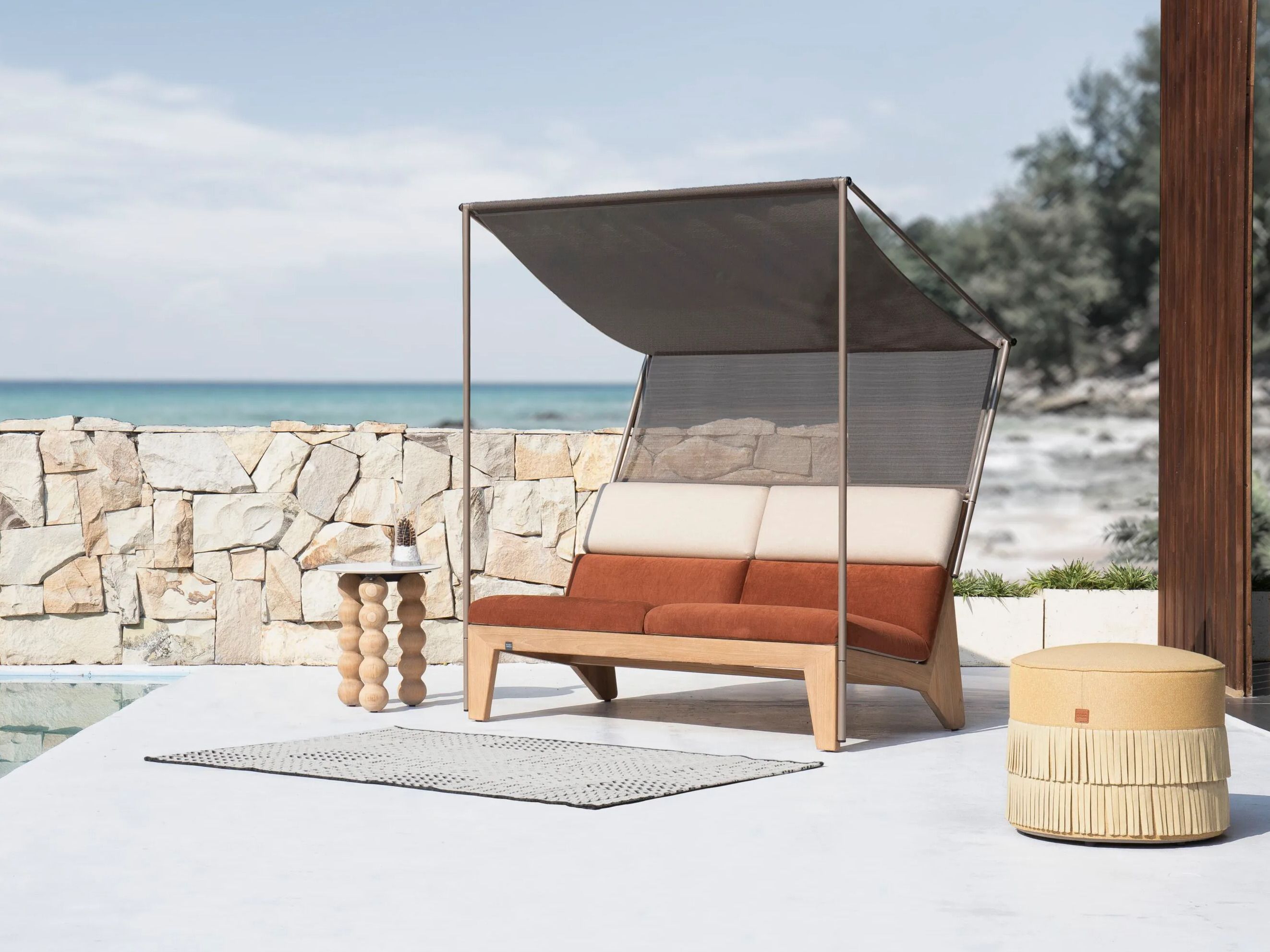 2 местный ТИК навес сад диван MAMAGREEN Labuan ARCH-00048332 - Вид №6