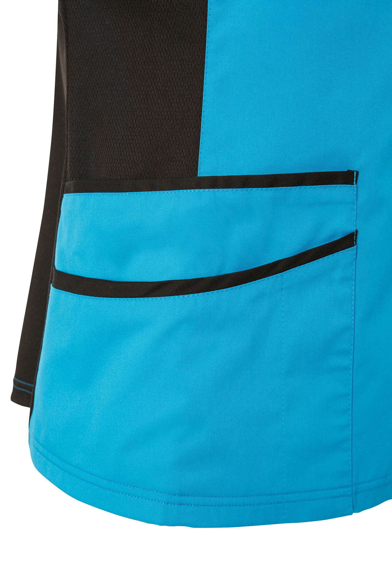 5048425 Блуза ОРИОН женская бирюза-черная  Медицинская одежда  размер 64-66/170-176 Спецодежда  - Вид №3