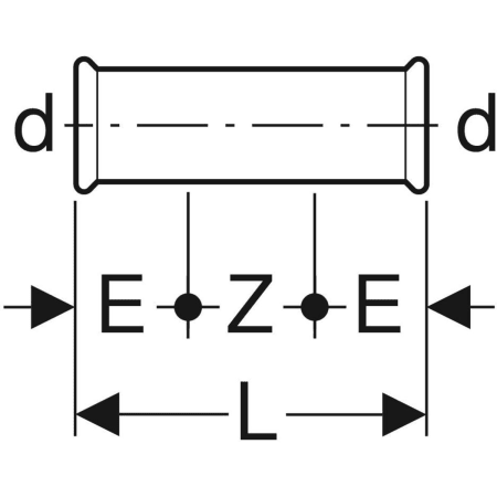 34110 Надвижная муфта Geberit Mapress из нержавеющей стали (газ) Geberit  - Вид №2
