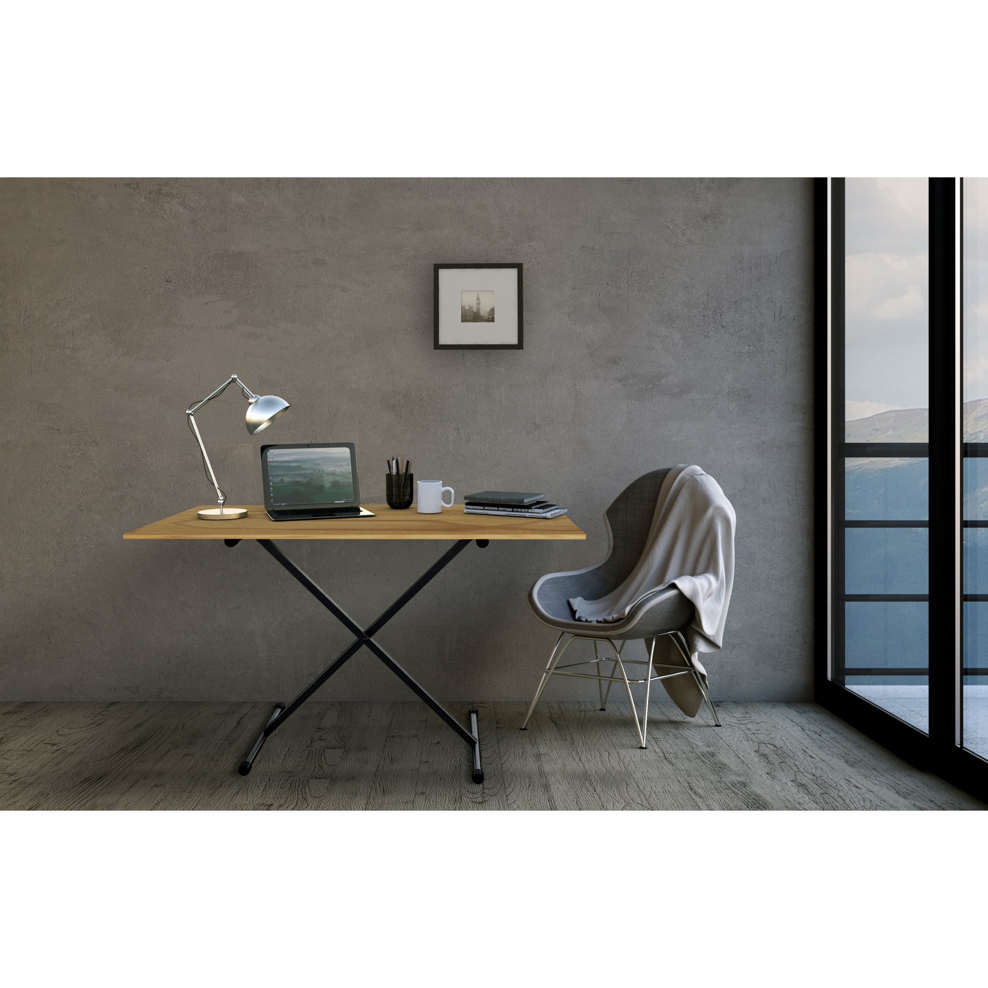 82041952 Подстолье регулируемое Novigo ПМ-Х 40-90 см цвет чёрный Santreyd  - Вид №9