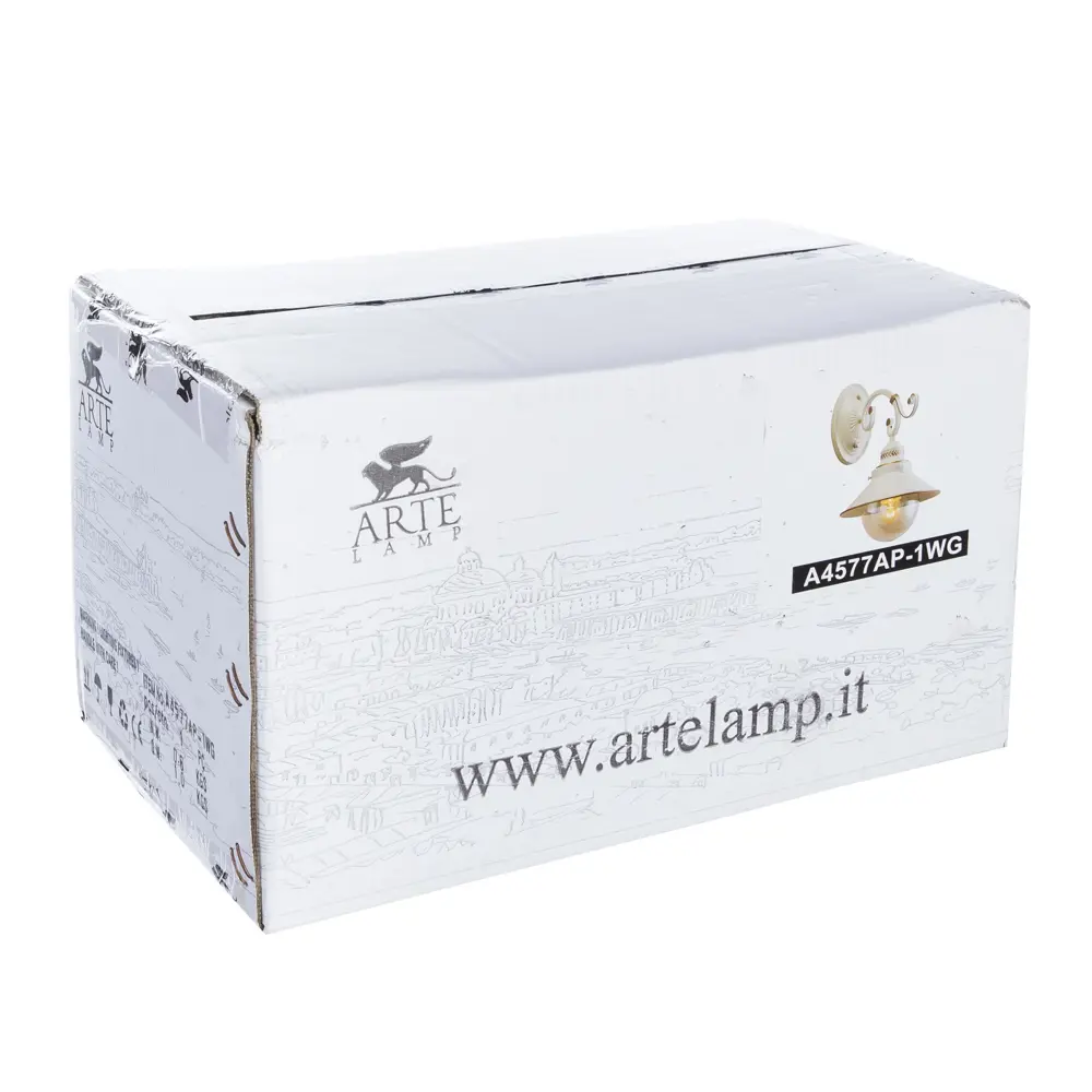 Бра Grazioso 1xE27x60 Вт, цвет белое золото Arte Lamp STLM-2033679 - Вид №7