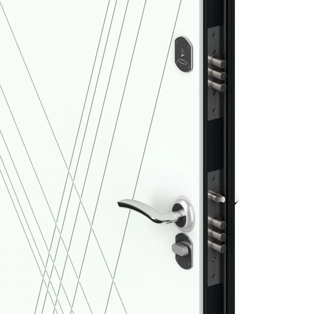 Дверь входная металлическая Оптим 98x205 см правая цвет белая графика DOORHAN STLM-2205706 - Вид №3