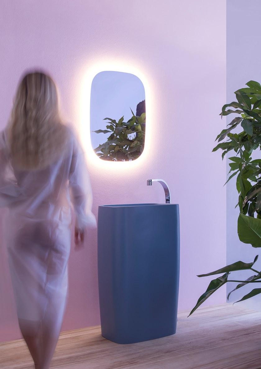 Fg52p/fg52c Подвесная раковина настенная овальная Ceramica Flaminia Flag белая - Вид №2