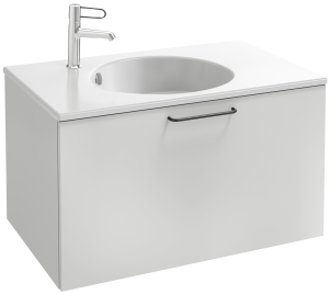 EB2512-R9-E10 Тумба под столешницу 80 см, 1 верхний ящик, черная ручка JACOB DELAFON ODÉON RIVE GAUCHE