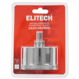 Алмазная коронка ELITECH 1820.082500 9186924