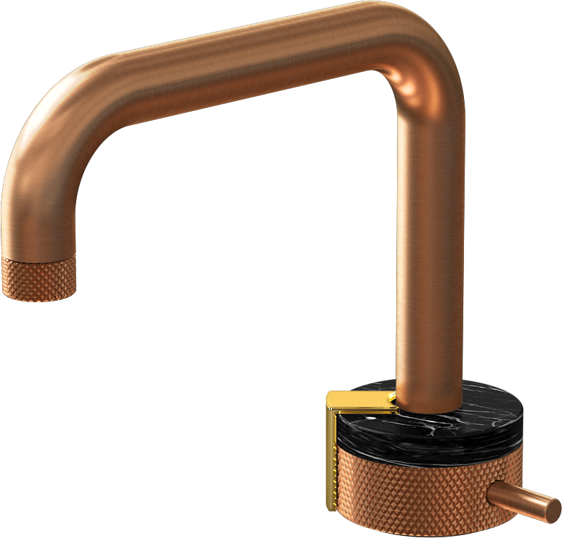 E-11500-R2MB-L2AU-BRG Однорычажный прогрессивный смеситель для раковины - излив 15,3см GRAFF MOD+