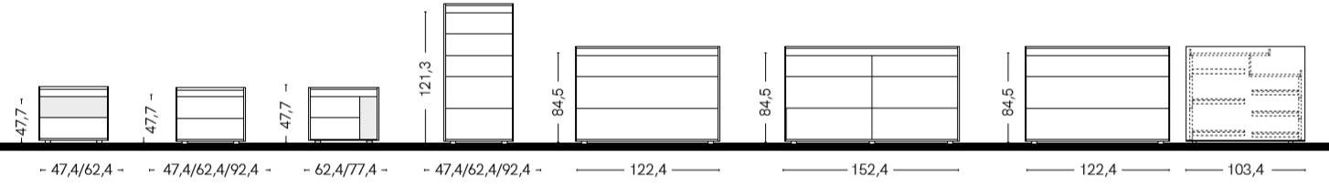 Zalf Прикроватная тумба с ящиками Trend sun-id-1392614 - Вид №2