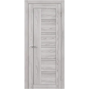 Комплект двери Парма вертикальная со стеклом 80x200 см ПВХ цвет холодное дерево с добором 150 мм