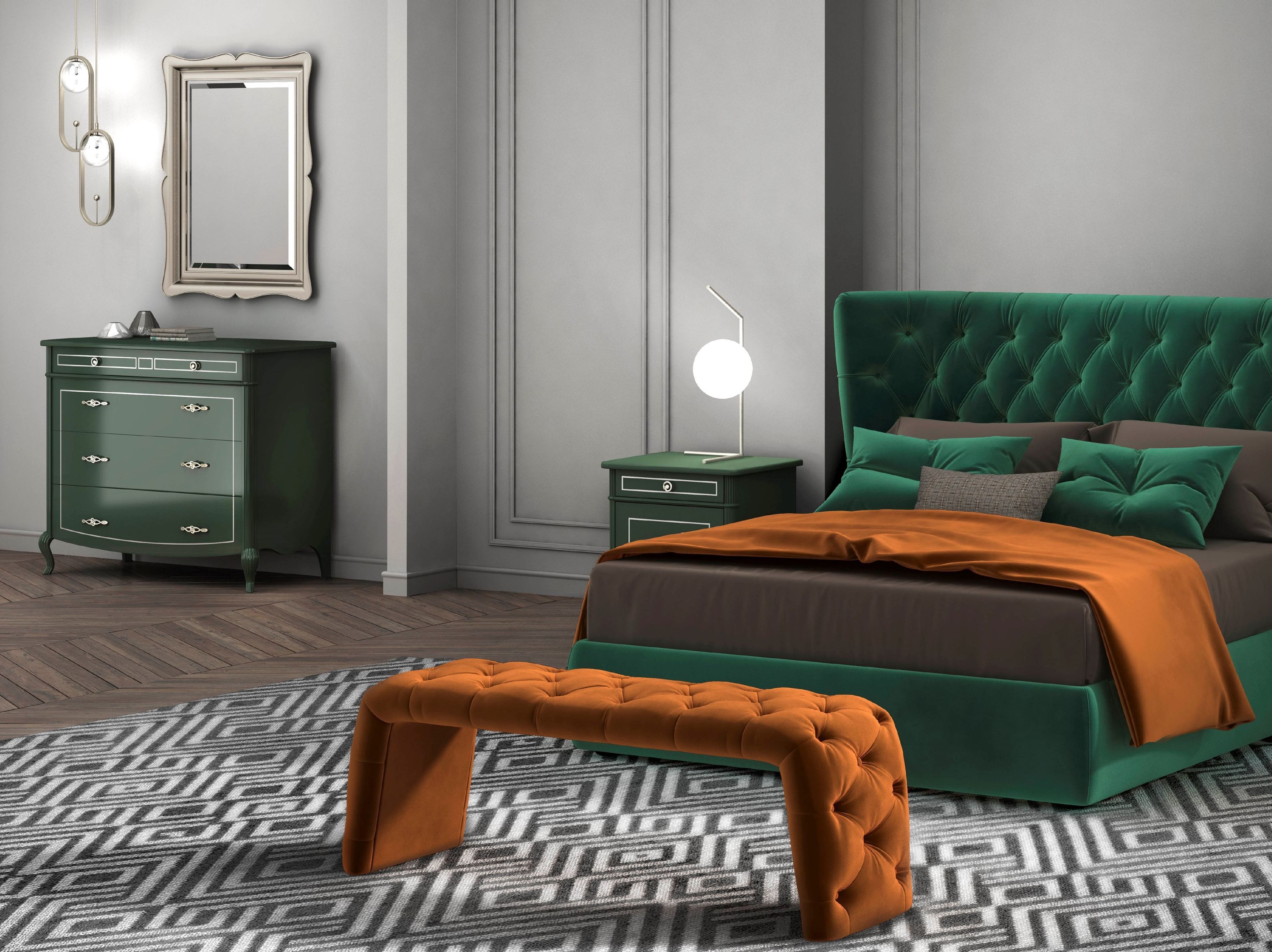 Прямоугольное зеркало с рамой стены CASA +39 Prestige 2 ARCH-00096514 - Вид №1