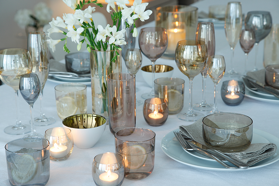 G977-15-960 Набор стаканов polka, 420 мл, металлик, 4 шт. LSA International  - Вид №5