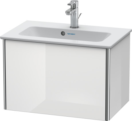 XS406509797 Тумбочка подвесная компакт XSquare #XS4065 610 x 388 мм Светло-голубой шелковисто-матовый лак Duravit - Вид №2