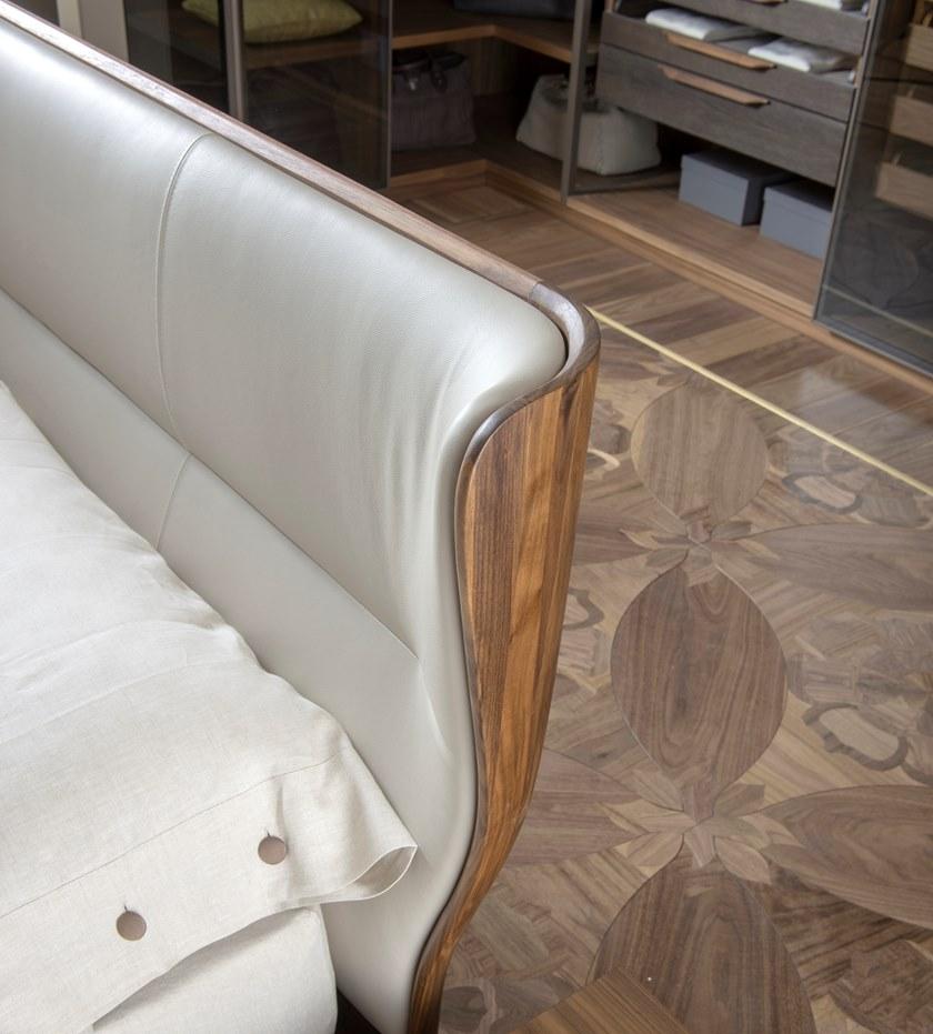 Arte Brotto Двуспальная кровать в современном стиле из орехового дерева Leonardo L973n - Вид №4