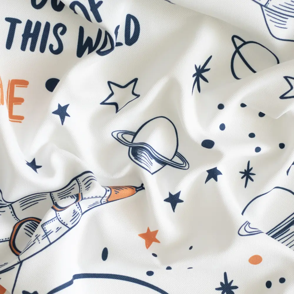 Штора на ленте Галактика 160x260 см цвет синий GARDEN STLM-2174676 - Вид №4