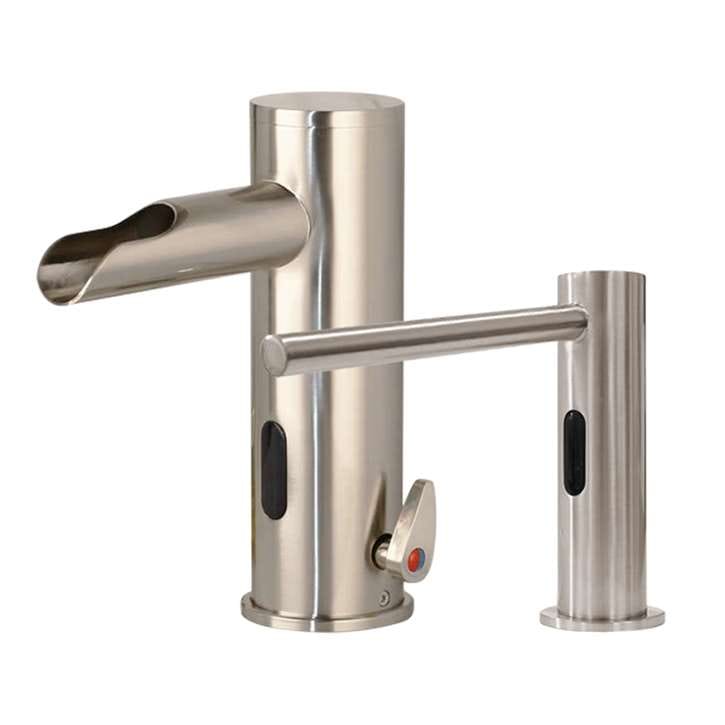 Диспенсер для мыла / кран для общественных туалетов из никеля Fontana Showers голубой ARCH-00041418 - Вид №5