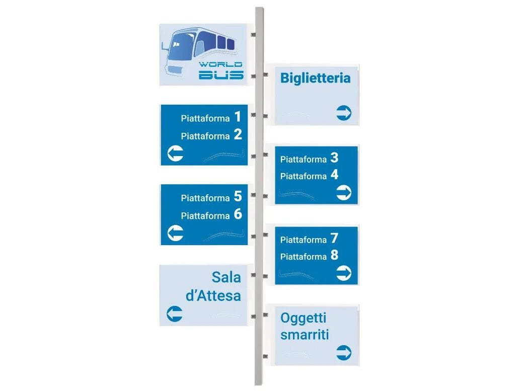 Настраиваемый крытый стальной знак знак STUDIO T Teknoline ARCH-00144508 - Вид №2