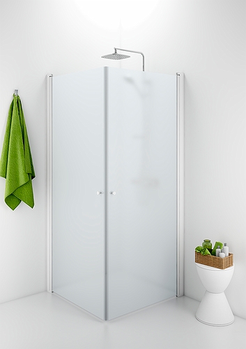 502.010.00.5 IDO Showerama 10-02 прямая душевая стенка, IDO Showerama 10-02, матовые профили / матовое стекло, 900x1000 мм 