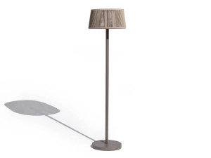 Напольная лампа на солнечной энергии из веревки и алюминия