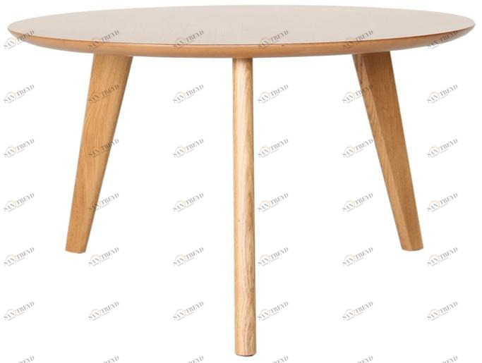 Heavens Высокий круглый журнальный столик из лакированного дуба Mitau sun-id-1422841