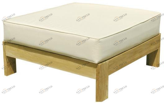 Il Giardino di Legno Квадратный деревянный садовый пуф Saint raphael 224