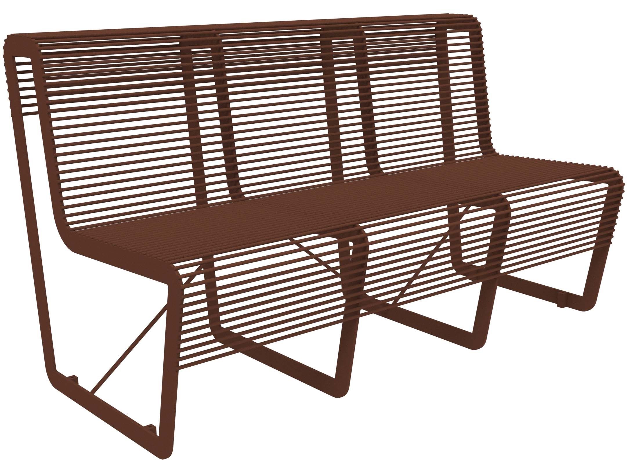 Оцинкованная стальная скамья со спинкой Lazzari Light ARCH-00099033 - Вид №42