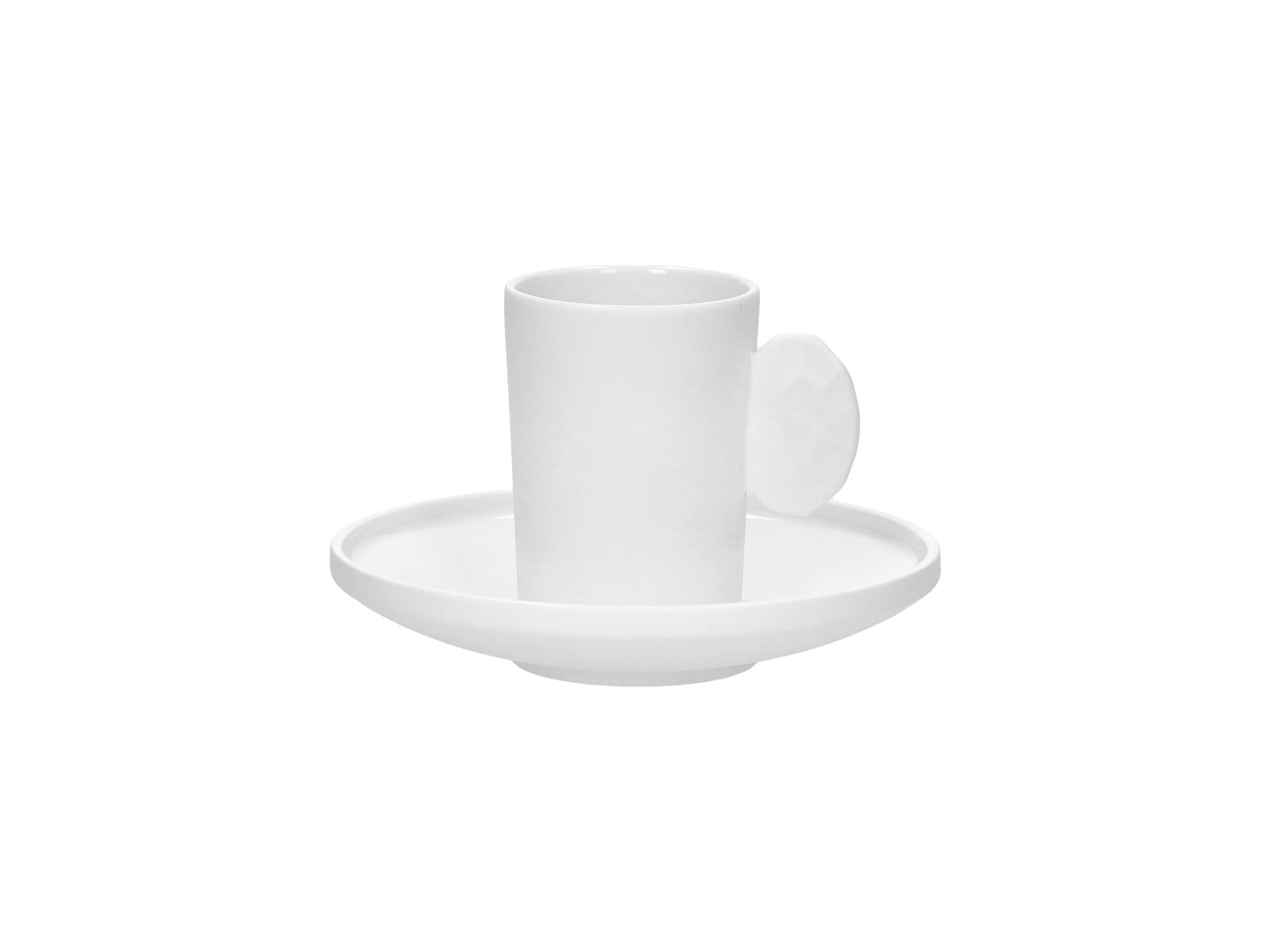 Фарфоровая чашка с блюдцем POMAX легкий ARCH-00134086