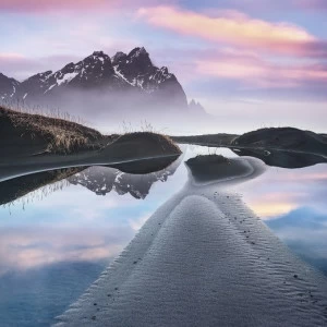 SH016-VD2-Glowing-Vestrahorn Фотообои Komar Stefan Hefele 2.5х2 м