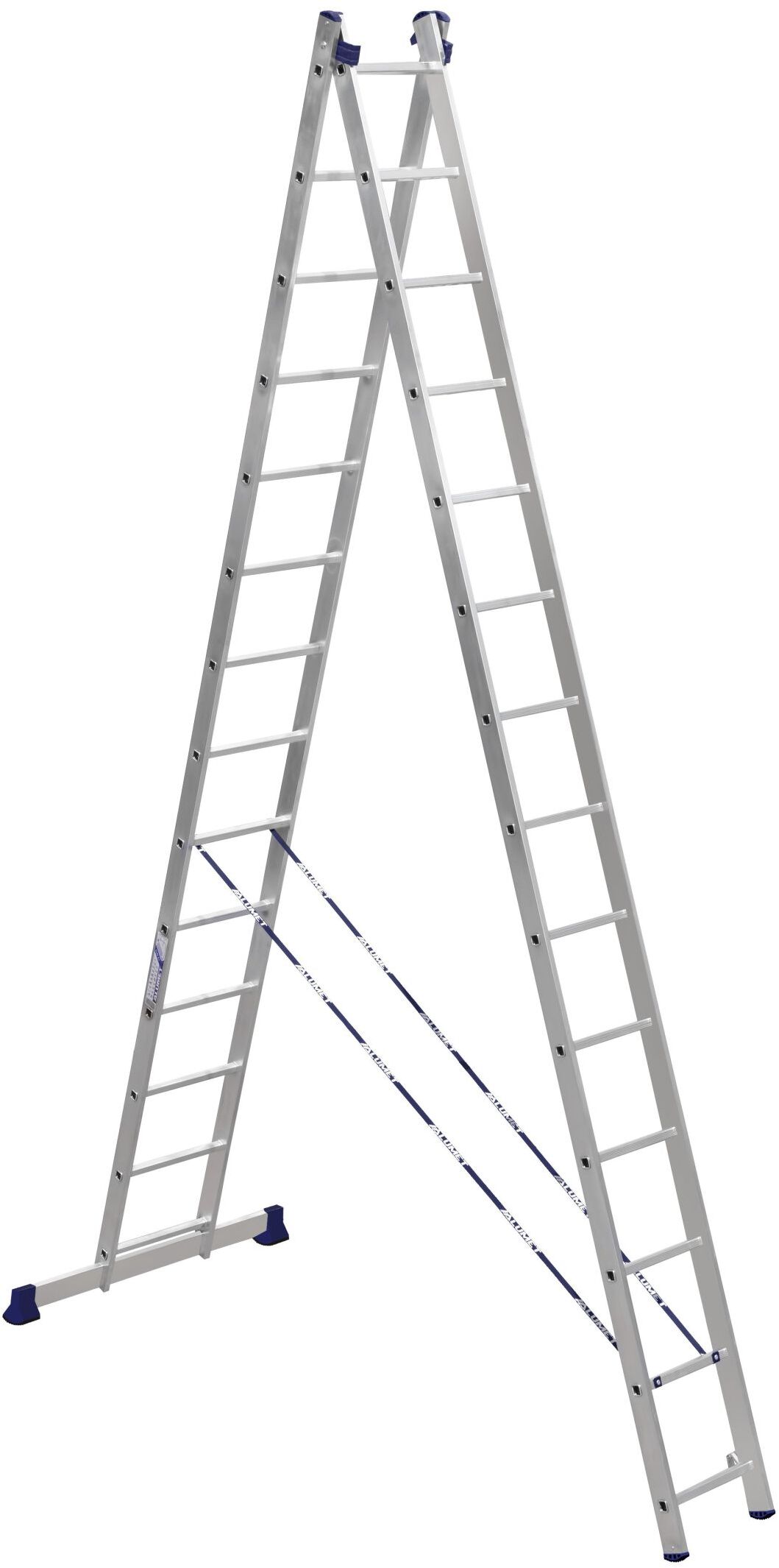 Алюминиевая двухсекционная универсальная лестница H2 5214