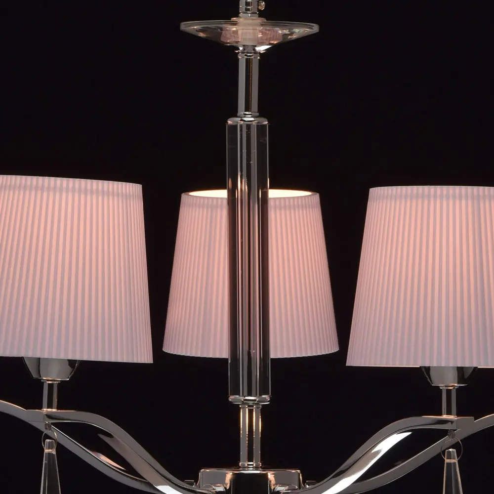 Люстра подвесная "Прато" 5 ламп 10 м2 цвет хром/сиреневый MW-Light STLM-2086309 - Вид №8