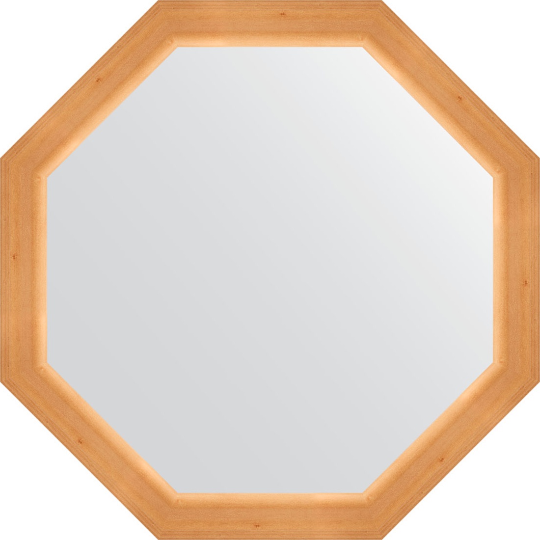 BY 3720 Зеркало в багетной раме - сосна 62 mm EVOFORM Octagon