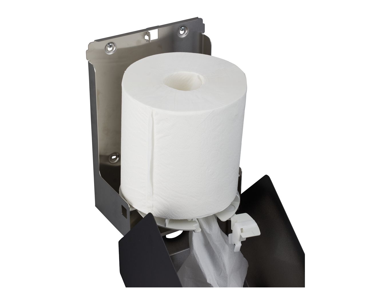 CSC102 Контейнер для бумажных полотенец в рулонах STELLA BLACK LINE MAXI, черный Merida  - Вид №4