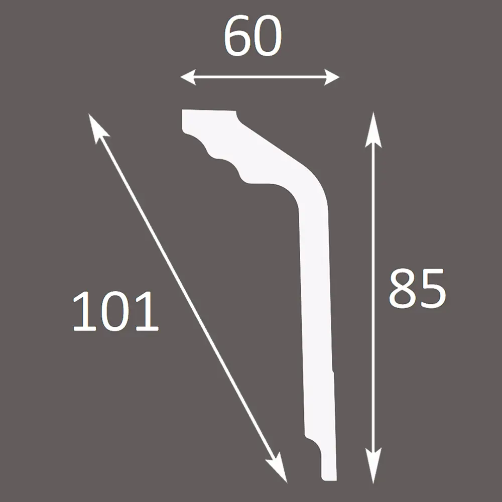 Потолочный плинтус INSPIRE GT1 для безупречного перехода стен и потолка 81964482 STLM-0015707 - Вид №3