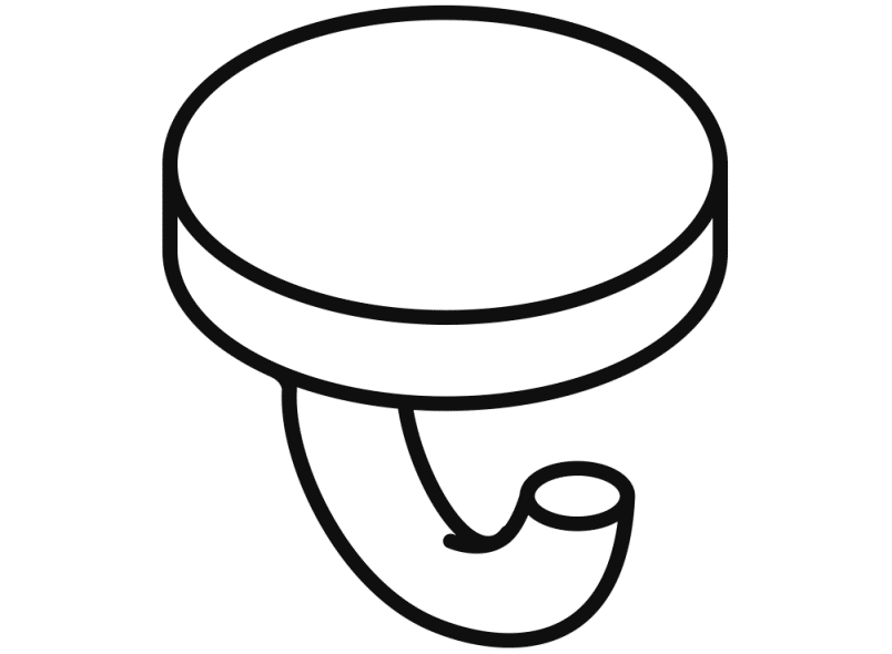 477.90.015 крюк HEWI System 111 | Polyamid  - Вид №19