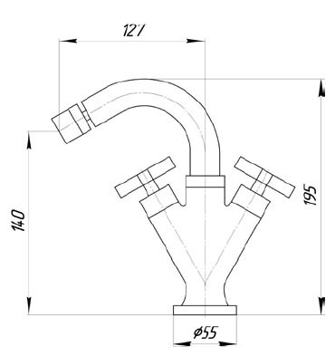 18963 Cмеситель Migliore Naxos - Вид №1