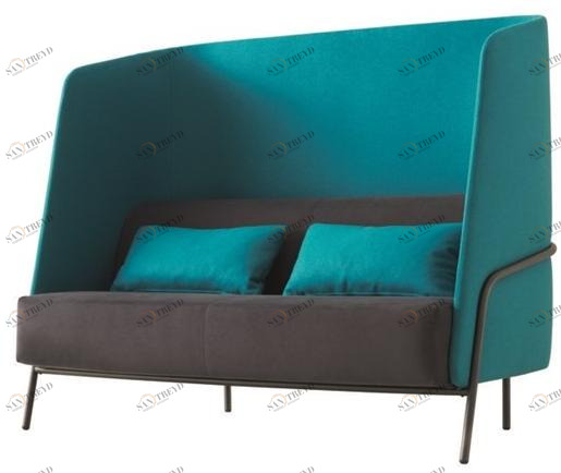 Segis 2-х местный тканевый диван с высокой спинкой Noldor sun-id-1445597