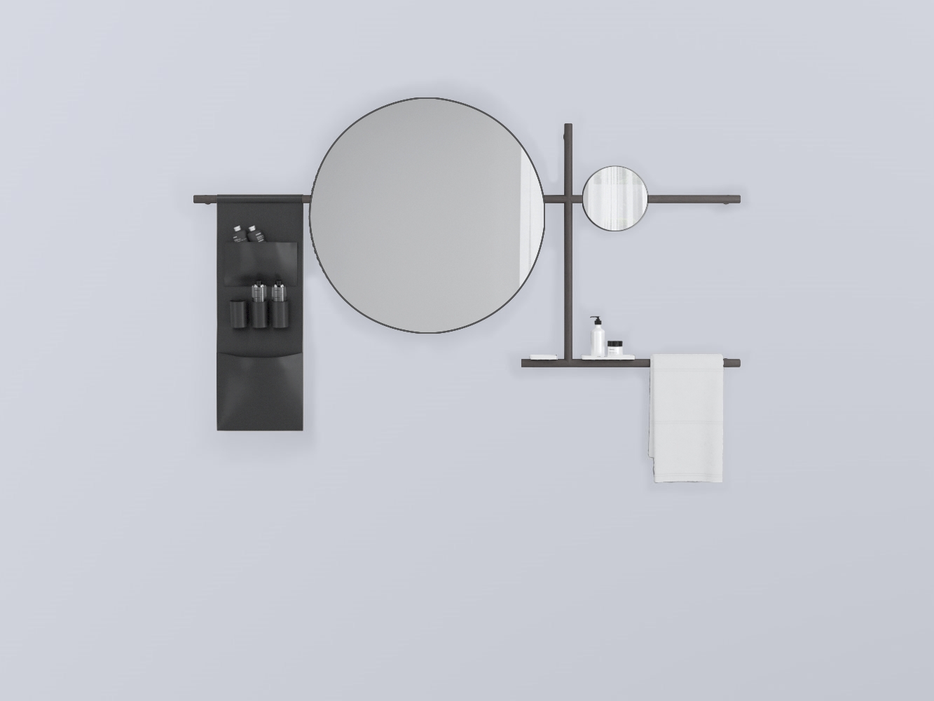 SWSTTE-RG+SWSPT-CM+SWSPI-NM+SWM10-BI+SWM20-BI+SWSCT-NE . круглый стали cielo Siwa Ceramica Cielo