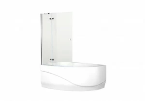 Шторка для ванны Aquanet Beta 3 NF7221-1 hinge, прозрачное стекло