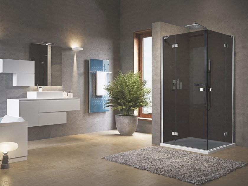 NOVELLINI Душевой уголок угловой с распашной дверцей Brera sun-id-1450622 - Вид №1