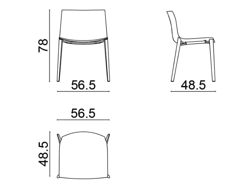 Штабелируемый стул из полипропилена Arper Catifa (RE) 53 ARCH-00034179 - Вид №4