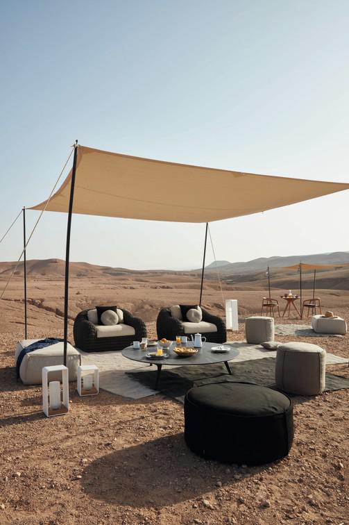 MNST991 Журнальные столики teak nero ⌀100см Manutti Torsa - Вид №7