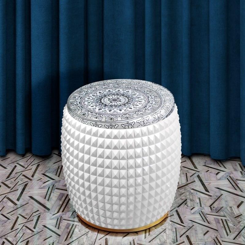 Malabar Круглый деревянный журнальный столик с местом для хранения вещей sun-id-1441799 - Вид №2