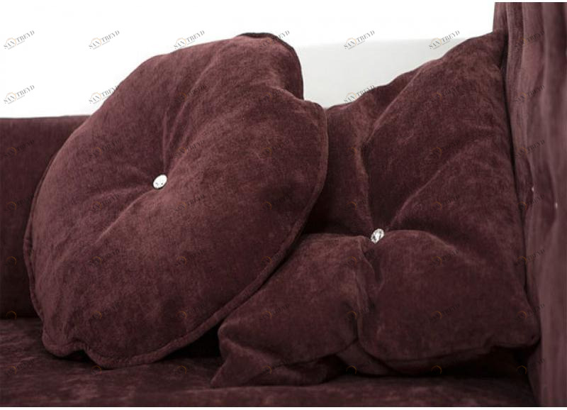 Подушки Комплект ABC-KING: 2 валика темно-сиреневые 4631147960832