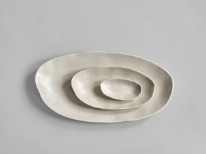 Набор овальных керамогранитных лотков