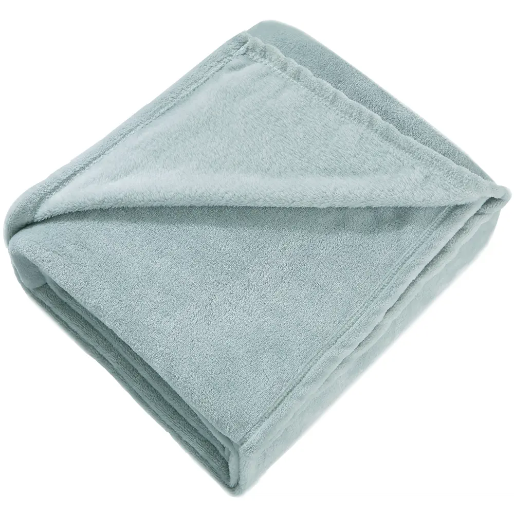 Плед Orel 140x200 см велсофт цвет бирюзовый СТОЛИЦА ТЕКСТИЛЯ STLM-2077365