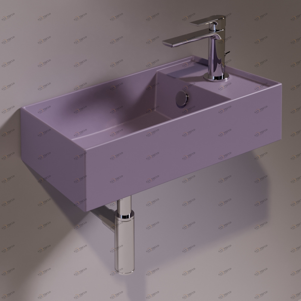 AG50PRUGNAMATT Подвесная раковина настенная прямоугольная Simas Agile