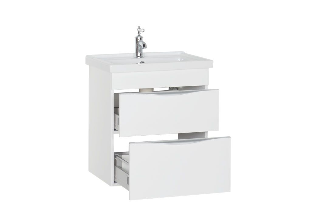 Тумба с раковиной Aquanet Эвора 60 белый 0018430600182322 - Вид №2