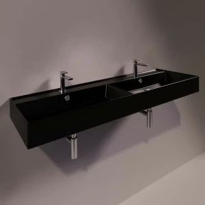 AG141DNERO Подвесная раковина настенная прямоугольная Simas Agile черная