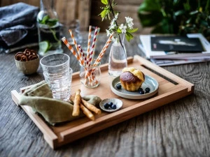 Milla & Milli Прямоугольный поднос из массива дерева Foodwood