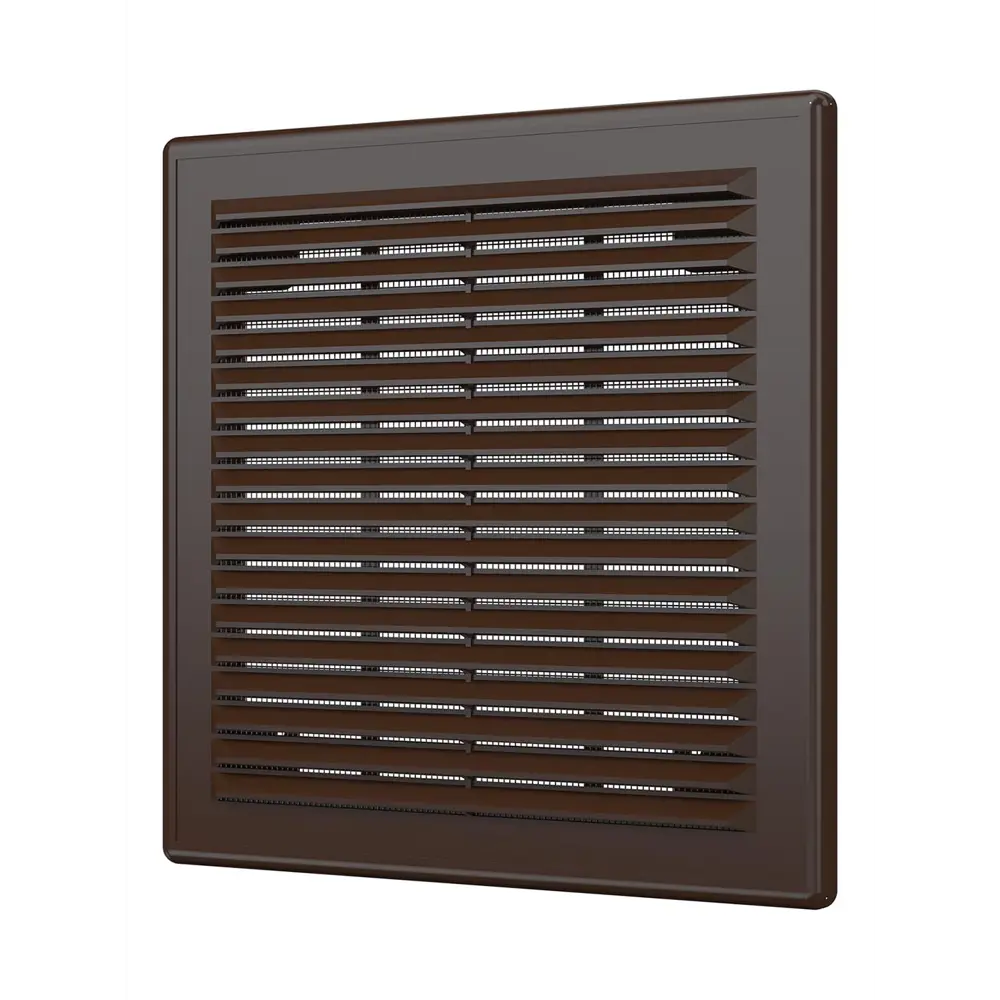 Вентиляционная решетка Fonet 209x209 мм пластик цвет коричневый STLM-2147960